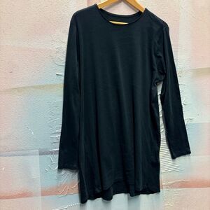 J. Jill XL Tall Black Long Sleeve Pima Cotton Shirt Preppy Professional Classic